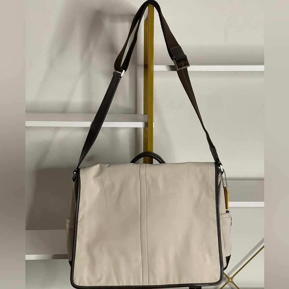 COACH Mens Nylon/Leather Legacy MESSENGER CROSSBODY Heritage Bag Very Rare